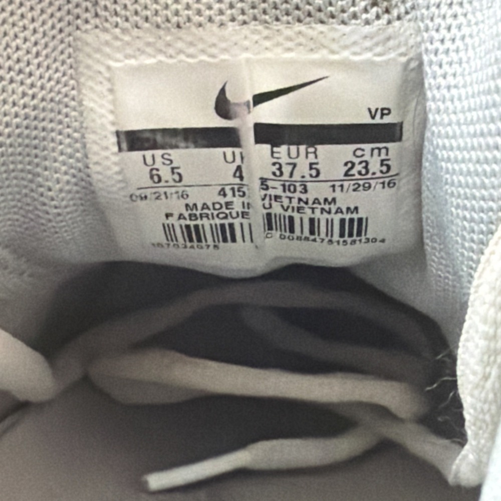 Nike Womens Reax Rockstar 415355-103 White‎ Running Shoes Sneakers Size 6.5 Rare - Picture 10 of 16
